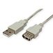 Connection Secomp S3112 USB-kabel USB 2.0 USB-A stekker, USB-A bus 1.8 m Beige Afgeschermd