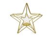 SUD IMPORT Kaarsenhouder Goud Ster 21 cm