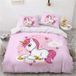 Eenhoorn Housse de couette 135 x 200 cm pour Enfants