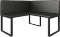 Vicco Ravon Eetkamerhoekbank – 120 x 120 cm Zwart