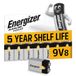 Energizer Alkaline Power 9V Batterijen (8 Stuks)