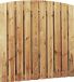 Intergard Schutting tuinscherm toog zichtdicht 21 planks 180x180cm RVS