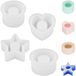 Unyqoos® Set de 4 moules en silicone pour la création de bougeoirs uniques