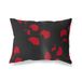 BonaMaison Decoratieve kussensloop, rood zwart werpkussens, decoratieve kussenslopen voor woonkamer, bank, slaapkamer, afmeting: 45x60 cm - ontworpen en vervaardigd in Turkije