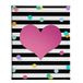 Homemania Afbeelding met hart, voor woonkamer, slaapkamer, meerkleurig, 45 x 3 x 70 cm, HM20KNV45 x 70 – 121, polyester, hout