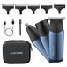 BarberBoss 3-in-1 Trimmerset voor heren, baard- en haartrimmer, neus- en oortrimmer, mini-scheerapparaat, elektrisch scheerapparaat voor heren, dubbele snelheidsregeling, QR-2212