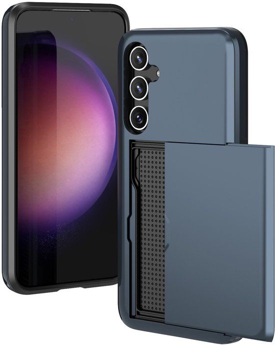imoshion Hoesje met Pasjeshouder - Geschikt voor Samsung Galaxy S23 FE - Donkerblauw