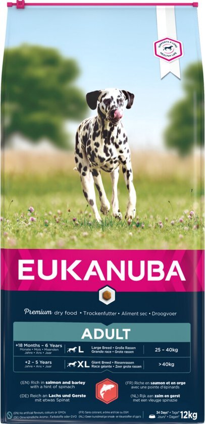 EUKANUBA Adult Zalm Rijst hondenvoer 12 kg