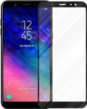 Cadorabo Volledig scherm pantserfolie geschikt voor Samsung Galaxy A6 2018 in TRANSPARANT met ZWART