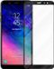 Cadorabo Volledig scherm pantserfolie geschikt voor Samsung Galaxy A6 2018 in TRANSPARANT met ZWART