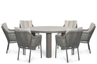 De Laan Projects De Laan Marbella/Arancia 150 cm dining tuinset 7-delig