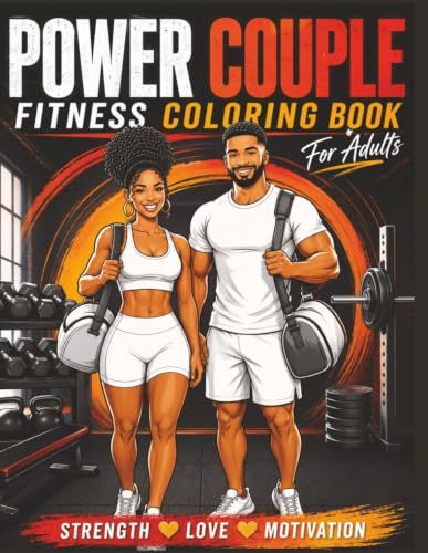 Power Couple Fitness Coloring Book