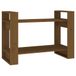 VidaXL Boekenkast/kamerscherm 80x35x56,5 cm massief hout honingbruin
