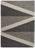 ECCOX - Gobi Hoogpolig tapijt van polypropyleen met jute voet, zacht en duurzaam tapijt, voor ingang, woonkamer, eetkamer, slaapkamer, kleedkamer, grijs (80 x 150 cm)