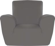 GEMITEX Flexy 1-zitsbankhoes, grijs, made in Italy, stof