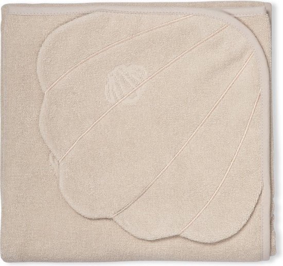 That's Mine Hoodel towel Shell dusty sand - Badcape - handdoek 90 X 90 cm