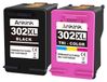HP 302XL Cartouches d'encre, pack de 2, noir et couleur, compatible