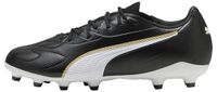Puma King 20 Match FG/AG JR Voetbalschoenen Kinderen Zwart/Wit/Goud