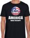 Bellatio Decorations America makes you happy landen t-shirt Amerika met emoticon - zwart - heren - Amerika landen shirt met Amerikaanse vlag - WK / Olympische spelen outfit / kleding M