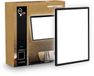 B.K.Licht Shallow - LED Badkamerlamp Plafonniere - paneel plafondlamp - badkamerverlichting met neutraal wit licht - IP44 - 42 x 42 cm - zwart