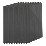 Relaxdays dubbelwandige hollekamerplaten 10-delig, 6 mm, voor kas, H x B: 121 x 60,5 cm, polycarbonaat, antraciet