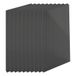 Relaxdays dubbelwandige hollekamerplaten 10-delig, 6 mm, voor kas, H x B: 121 x 60,5 cm, polycarbonaat, antraciet
