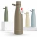 LARS NYSØM Nåde Roestvrijstalen drinkfles 1000ml - BPA-vrije geïsoleerde waterfles 1,00 Liter (Taupe Brown)
