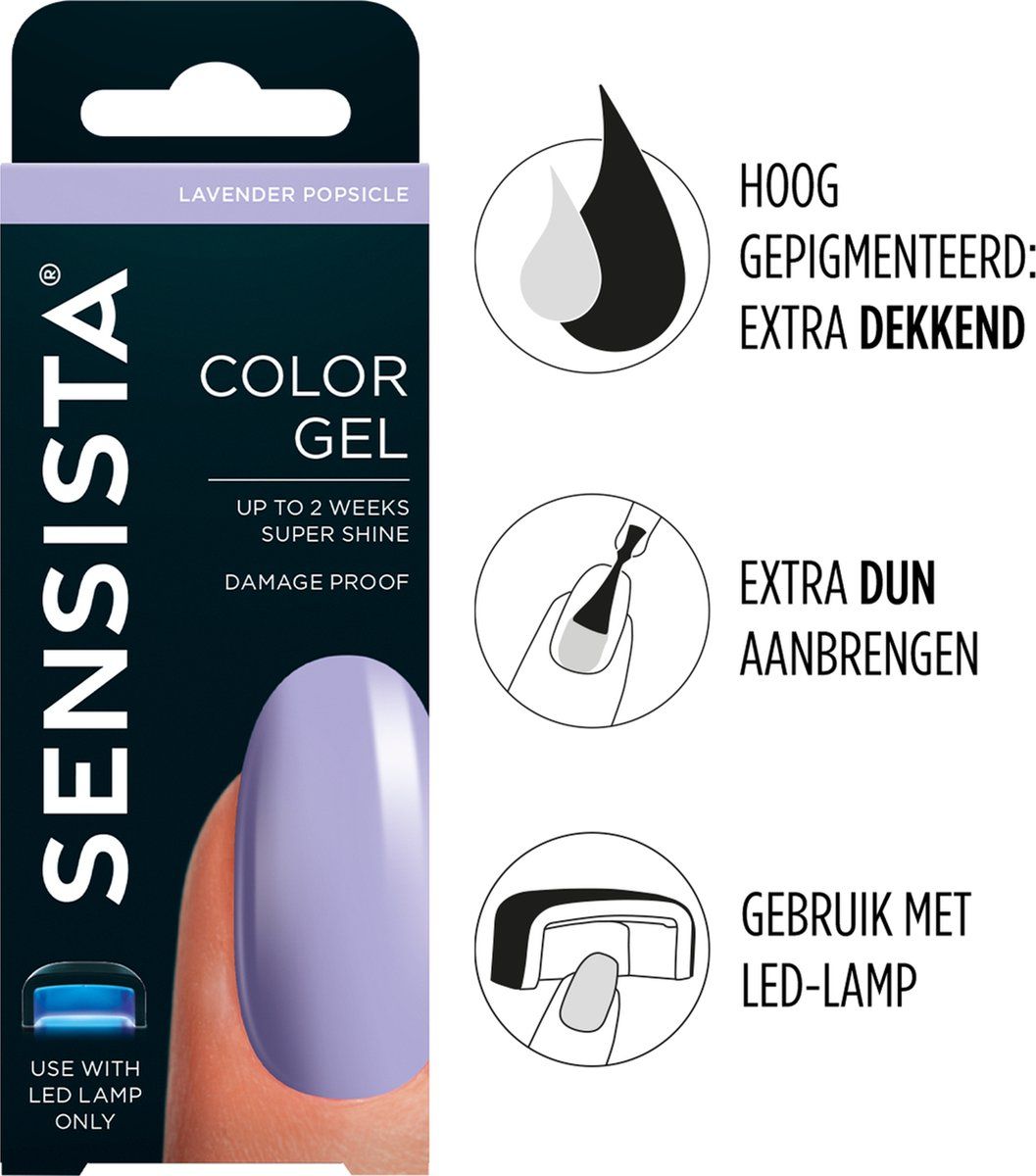 Sensista Color Gel - Lavender Popsicle - Lila - 8717591568193