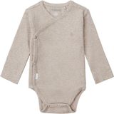 Noppies Nino Romper - Rib - Taupe Melange - Mt. 56