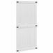 vidaXL - Schuifdeur - CORONA - 100 x 210 cm - Massief grenenhout - Wit