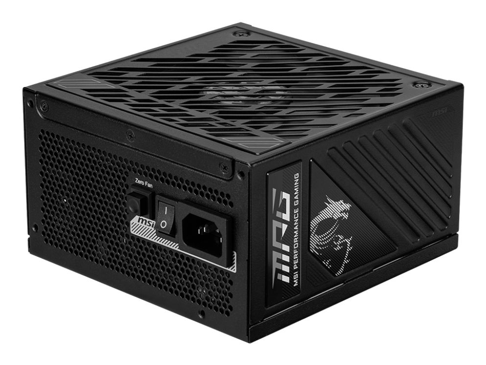 MSI MPG A1000GS PCIE5 1000W 80+ Gold Fully-Modular ATX Power Supply - Black