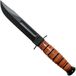 Ka-Bar Short 1251 vaststaand mes, lederen foedraal
