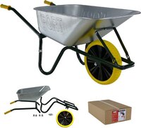 FORT BOXER-90 v2.0 FL - Flex Lite anti-lekwiel - 90L - Groen - Kruiwagen