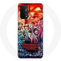 Manicase Etui voor Oppo A74 Stranger Things Teaser Seizoen 4 Poster Karakters Art