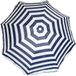 Gebro Parasol - blauw/wit - gestreept - D160 cm - UV-bescherming - incl. draagtas
