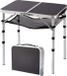 Relaxdays Campingtafel - 60x60x40 cm - Inklapbaar - Hoogte Verstelbaar - Zwart