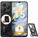 Blackview Wave 9C KI smartphone, zonder abonnement, Android 15, 12GB RAM + 128GB opslag, 5000mAh batterij, dual SIM, 1080P FHD resolutie, vingerafdruksensor voor ontgrendeling