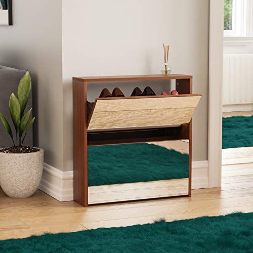 Vida Designs Welham - Schoenenkast - 2 Lades - Walnoot