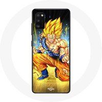 Maniacase Hoesje voor Oppo A16 Son Goku Dragon Ball Angry Body