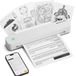Imprimante thermique portable - Bluetooth - A4 - Imprimante mobile sans encre - Noir et blanc