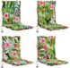 vidaXL - 4-delige - hoogrugkussen - GEMERT - 4 - pcs - 100% - Polyester - Meerkleurig