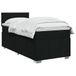 vidaXL Boxspringbed met matras met hoofdeinde Zwart 90 x 200 cm Stof