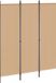 vidaXL Kamerverdeler Beige 150 x 180 cm Stof