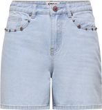 Only Broek Onlphine Hw Deco Dnm Shorts Mae 15375264 Light Blue Denim Dames Maat - L