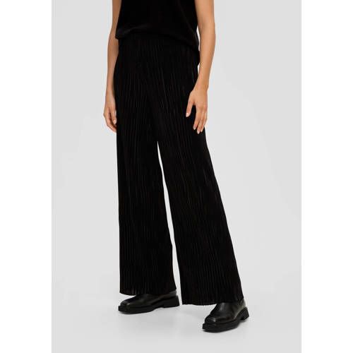 s.Oliver BLACK LABEL High Waist Straight Fit Trousers Black