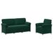 vidaXL Ensemble de Canapés 2 pc Vert foncé Velours