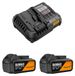 DeWALT Power Set McLaren (2 x 18V 4,0 Ah + DCB1104)