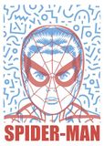 Komar Muurschildering Marvel Spider-Man Face 50 x 70 cm