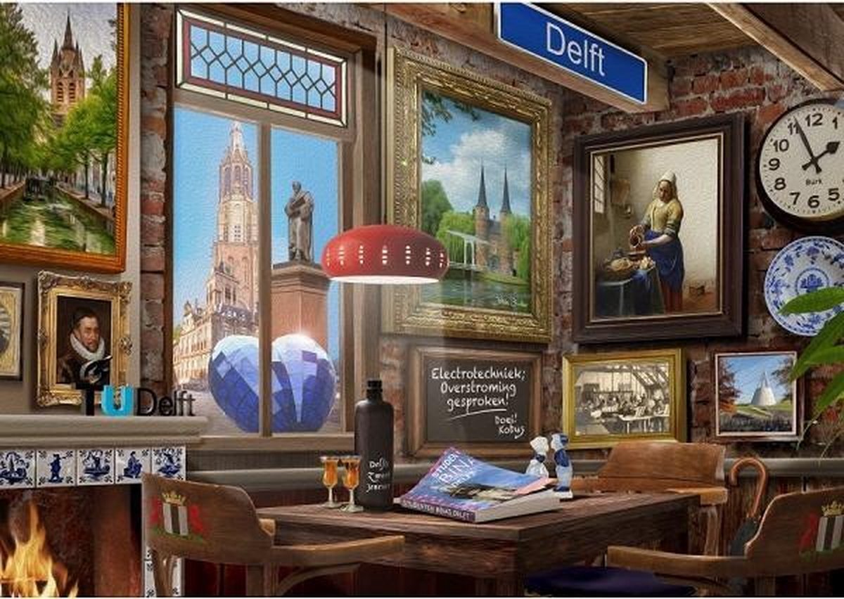 House of Holland Delfts Café Puzzel (1000 stukjes)