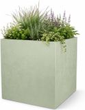EDA Bloempot / plantenpot Basalt - kunststof - saliegroen - 50 cm
